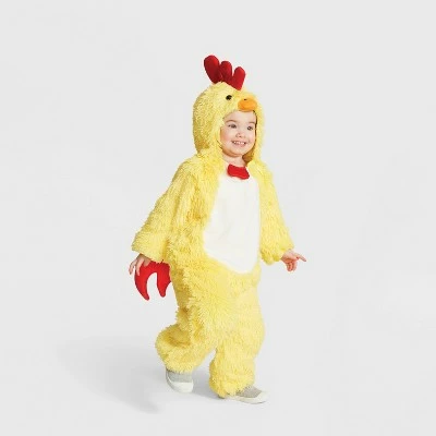 Toddler Plush Chicken Halloween Costume Jumpsuit - Hyde & EEK! Boutique™ 6 Toddler Plush Chicken Halloween Costume Jumpsuit - Hyde & EEK! Boutique™ - Image 4