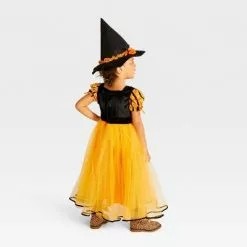 Toddler Witch Halloween Costume Dress with Hat - Hyde & EEK! Boutique™