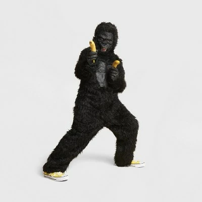 Kids' Gorilla Halloween Costume Jumpsuit with Mask - Hyde & EEK! Boutique™ 4 Kids' Gorilla Halloween Costume Jumpsuit with Mask - Hyde & EEK! Boutique™ - Image 2