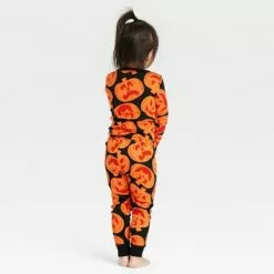 Toddler Halloween Pumpkins Matching Family Pajama Set - Hyde & EEK! Boutiqueâ„¢ Orange