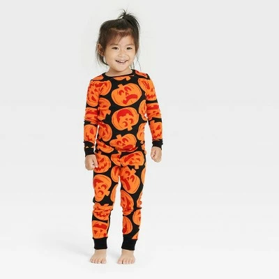 Toddler Halloween Pumpkins Matching Family Pajama Set - Hyde & EEK! Boutique™ Orange 5 Toddler Halloween Pumpkins Matching Family Pajama Set - Hyde & EEK! Boutique™ Orange - Image 3