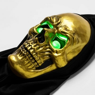 Hyde & EEK! Boutique Adult Light Up Gold Skull Halloween Costume Mask - Hyde & EEK! Boutique™ 3 Hyde & EEK! Boutique Adult Light Up Gold Skull Halloween Costume Mask - Hyde & EEK! Boutique™