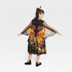Kids' Monarch Butterfly Halloween Costume Dress with Headpiece - Hyde & EEK! Boutiqueâ„¢