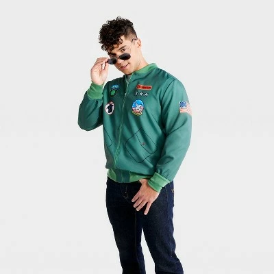 Adult Fighter Pilot Halloween Costume Jacket with Sunglasses - Hyde & EEK! Boutique™ 4 Adult Fighter Pilot Halloween Costume Jacket with Sunglasses - Hyde & EEK! Boutique™ - Image 2