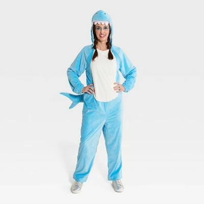 Adult Blue Shark Halloween Costume Jumpsuit - Hyde & EEK! Boutique™ 7 Adult Blue Shark Halloween Costume Jumpsuit - Hyde & EEK! Boutique™ - Image 5