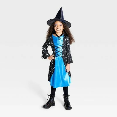 Kids' Storybook Witch Halloween Costume Dress with Accessories - Hyde & EEK! Boutique™ 7 Kids' Storybook Witch Halloween Costume Dress with Accessories - Hyde & EEK! Boutique™ - Image 5