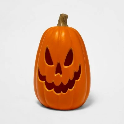 Hyde & EEK! Boutique 16" Light Up Pumpkin 6 Teeth Orange Halloween Decorative Prop - Hyde & EEK! Boutique™ 4 Hyde & EEK! Boutique 16" Light Up Pumpkin 6 Teeth Orange Halloween Decorative Prop - Hyde & EEK! Boutique™ - Image 2