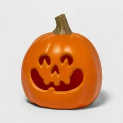 Hyde & EEK! Boutique 9" Light Up Happy Four Teeth Pumpkin Face Halloween Decorative Prop - Hyde & EEK! Boutique™ -Hyde & EEK! Shop unnamed file 1347