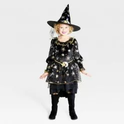 Kids' Light Up Moon and Star Witch Halloween Costume Dress with Hat - Hyde & EEK! Boutique™ -Hyde & EEK! Shop unnamed file 1371