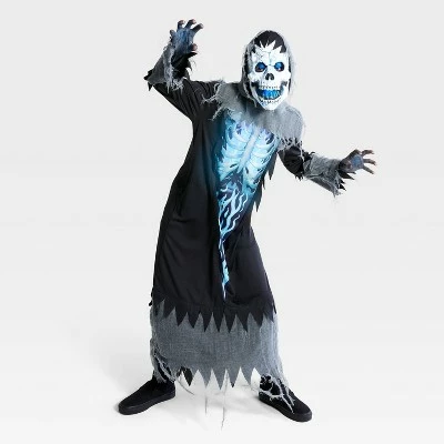Kids' Light Up and Sound Summoned Spirit Halloween Costume with Mask - Hyde & EEK! Boutique™ 4 Kids' Light Up and Sound Summoned Spirit Halloween Costume with Mask - Hyde & EEK! Boutique™ - Image 2