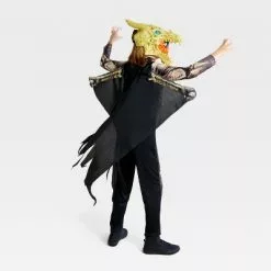 Kids' Light Up and Sound Skeletal Dragon Halloween Costume Jumpsuit with Mask and Wings - Hyde & EEK! Boutiqueâ„¢