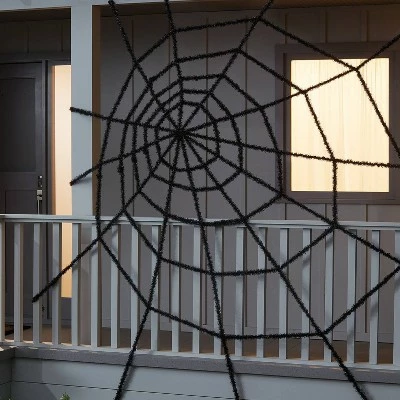 Hyde & EEK! Boutique 10' Giant Spiderweb Black Halloween Decorative Prop - Hyde & EEK! Boutique™ 3 Hyde & EEK! Boutique 10' Giant Spiderweb Black Halloween Decorative Prop - Hyde & EEK! Boutique™