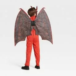 Kids' Light Up Red Dragon Halloween Costume Jumpsuit with Mask and Wings - Hyde & EEK! Boutiqueâ„¢