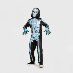 Kids' X-Ray Skeleton Halloween Costume Jumpsuit with Accessories - Hyde & EEK! Boutiqueâ„¢