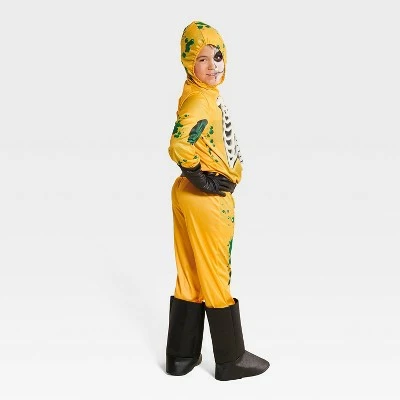 Kids' Glow in the Dark Biohazard Halloween Costume Jumpsuit - Hyde & EEK! Boutique™ 3 Kids' Glow in the Dark Biohazard Halloween Costume Jumpsuit - Hyde & EEK! Boutique™