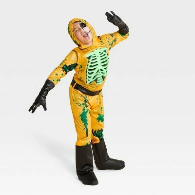 Kids' Glow in the Dark Biohazard Halloween Costume Jumpsuit - Hyde & EEK! Boutique™ 4 Kids' Glow in the Dark Biohazard Halloween Costume Jumpsuit - Hyde & EEK! Boutique™ - Image 2