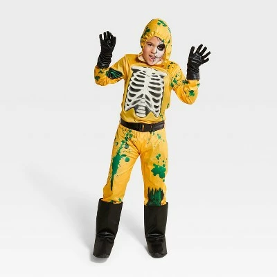 Kids' Glow in the Dark Biohazard Halloween Costume Jumpsuit - Hyde & EEK! Boutique™ 7 Kids' Glow in the Dark Biohazard Halloween Costume Jumpsuit - Hyde & EEK! Boutique™ - Image 5