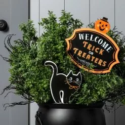 Hyde & EEK! Boutique Falloween Welcome Trick or Treaters Halloween Decorative Yard Stake - Hyde & EEK! Boutique™