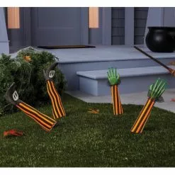 Hyde & EEK! Boutique 2pk Witch Feet Halloween Decorative Yard Stakes - Hyde & EEK! Boutique™