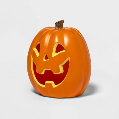 Hyde & EEK! Boutique 6" Light Up Color Changing Pumpkin Halloween Decorative Prop - Hyde & EEK! Boutique™ 4 Hyde & EEK! Boutique 6" Light Up Color Changing Pumpkin Halloween Decorative Prop - Hyde & EEK! Boutique™ - Image 2