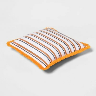 Hyde & EEK! Boutique Pumpkin and Stripe Halloween Decorative Pillow - Hyde & EEK! Boutique™ 4 Hyde & EEK! Boutique Pumpkin and Stripe Halloween Decorative Pillow - Hyde & EEK! Boutique™ - Image 2