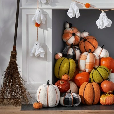 Hyde & EEK! Boutique Harvest Ribbed Knit Pumpkin Large Green with White Speckle - Hyde & EEK! Boutique™ 3 Hyde & EEK! Boutique Harvest Ribbed Knit Pumpkin Large Green with White Speckle - Hyde & EEK! Boutique™