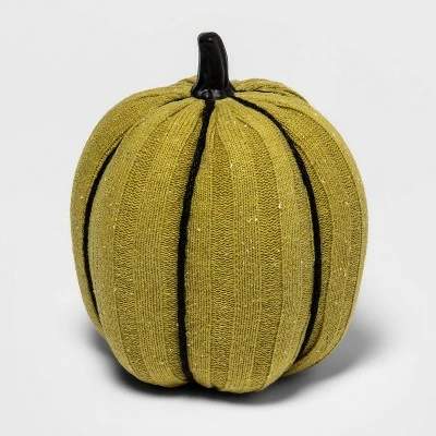 Hyde & EEK! Boutique Harvest Ribbed Knit Pumpkin Large Green with White Speckle - Hyde & EEK! Boutique™ 4 Hyde & EEK! Boutique Harvest Ribbed Knit Pumpkin Large Green with White Speckle - Hyde & EEK! Boutique™ - Image 2