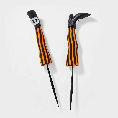 Hyde & EEK! Boutique 2pk Witch Feet Halloween Decorative Yard Stakes - Hyde & EEK! Boutique™ 4 Hyde & EEK! Boutique 2pk Witch Feet Halloween Decorative Yard Stakes - Hyde & EEK! Boutique™ - Image 2