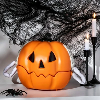 Hyde & EEK! Boutique Animated Pumpkin with Skeleton Halloween Decorative Prop - Hyde & EEK! Boutique™ 3 Hyde & EEK! Boutique Animated Pumpkin with Skeleton Halloween Decorative Prop - Hyde & EEK! Boutique™