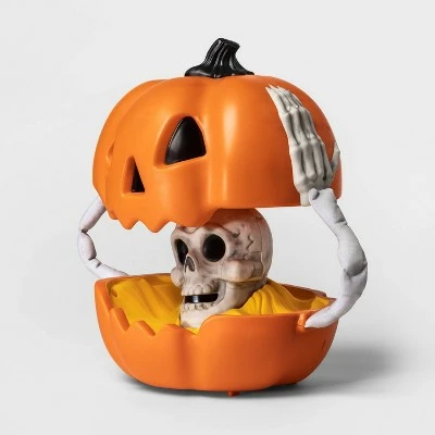 Hyde & EEK! Boutique Animated Pumpkin with Skeleton Halloween Decorative Prop - Hyde & EEK! Boutique™ 4 Hyde & EEK! Boutique Animated Pumpkin with Skeleton Halloween Decorative Prop - Hyde & EEK! Boutique™ - Image 2