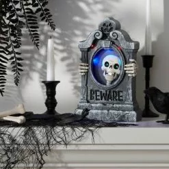 Hyde & EEK! Boutique Animated Mini Skeleton Tombstone Halloween Decorative Prop - Hyde & EEK! Boutique™