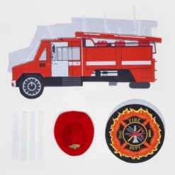 Hyde & EEK! Boutique Kids' Adaptive Fire Truck Halloween Costume Wheelchair Cover with Hat - Hyde & EEK! Boutique™ -Hyde & EEK! Shop unnamed file 1669