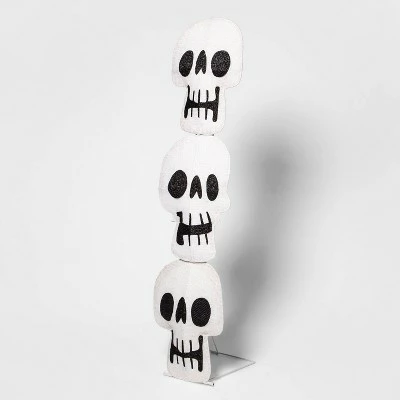 Hyde & EEK! Boutique LED Stacked Skulls Halloween Novelty Silhouette Light Purple - Hyde & EEK! Boutique™ 4 Hyde & EEK! Boutique LED Stacked Skulls Halloween Novelty Silhouette Light Purple - Hyde & EEK! Boutique™ - Image 2