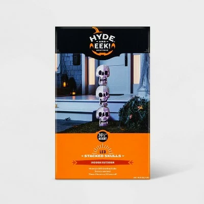 Hyde & EEK! Boutique LED Stacked Skulls Halloween Novelty Silhouette Light Purple - Hyde & EEK! Boutique™ 5 Hyde & EEK! Boutique LED Stacked Skulls Halloween Novelty Silhouette Light Purple - Hyde & EEK! Boutique™ - Image 3
