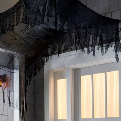 Hyde & EEK! Boutique Black Spiderweb Halloween Ceiling Tapestry - Hyde & EEK! Boutique™ 3 Hyde & EEK! Boutique Black Spiderweb Halloween Ceiling Tapestry - Hyde & EEK! Boutique™