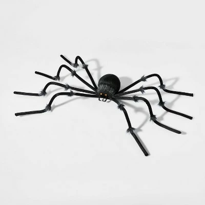 Hyde & EEK! Boutique 50" Plush Spider Black Halloween Decorative Prop - Hyde & EEK! Boutique™ 4 Hyde & EEK! Boutique 50" Plush Spider Black Halloween Decorative Prop - Hyde & EEK! Boutique™ - Image 2