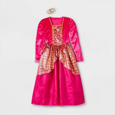 Kids' Adaptive Princess Halloween Costume Dress with Headpiece - Hyde & EEK! Boutique™ 3 Kids' Adaptive Princess Halloween Costume Dress with Headpiece - Hyde & EEK! Boutique™