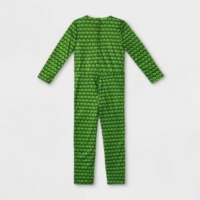 Kids' Adaptive Dragon Halloween Costume Jumpsuit with Headpiece - Hyde & EEK! Boutique™ 4 Kids' Adaptive Dragon Halloween Costume Jumpsuit with Headpiece - Hyde & EEK! Boutique™ - Image 2