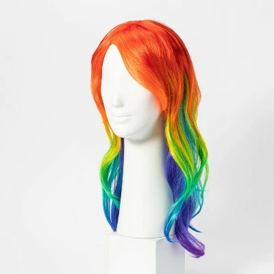 Hyde & EEK! Boutique Adult Rainbow Halloween Costume Wig - Hyde & EEK! Boutique™ 3 Hyde & EEK! Boutique Adult Rainbow Halloween Costume Wig - Hyde & EEK! Boutique™