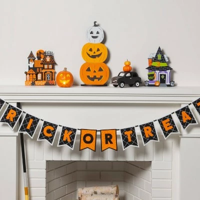 Hyde & EEK! Boutique Mini Mantel Wood Haunted House Halloween Decorative Prop - Hyde & EEK! Boutique™ 2 Hyde & EEK! Boutique Mini Mantel Wood Haunted House Halloween Decorative Prop - Hyde & EEK! Boutique™