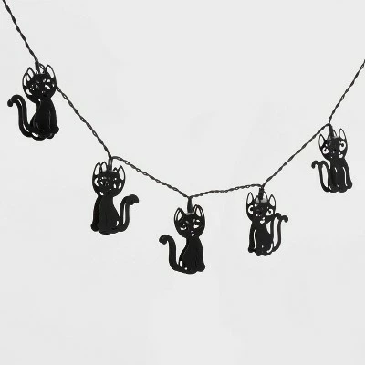 Hyde & EEK! Boutique 10ct LED Cat Halloween Metal String Lights - Hyde & EEK! Boutique™ 4 Hyde & EEK! Boutique 10ct LED Cat Halloween Metal String Lights - Hyde & EEK! Boutique™ - Image 2