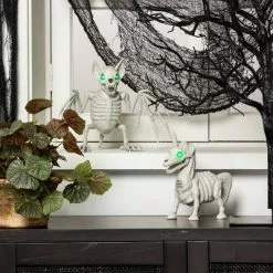 Hyde & EEK! Boutique Animated Light and Sound Unicorn Skeleton Halloween Decorative Prop - Hyde & EEK! Boutique™