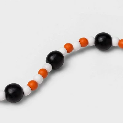 Hyde & EEK! Boutique Beaded Wooden Halloween Garland - Hyde & EEK! Boutique™ 3 Hyde & EEK! Boutique Beaded Wooden Halloween Garland - Hyde & EEK! Boutique™ - Image 2