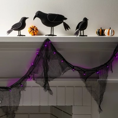 Hyde & EEK! Boutique 9' Incandescent Gauze Garland Halloween Purple String Lights - Hyde & EEK! Boutique™ 4 Hyde & EEK! Boutique 9' Incandescent Gauze Garland Halloween Purple String Lights - Hyde & EEK! Boutique™ - Image 2