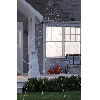 Hyde & EEK! Boutique 25' Mega Spiderweb White Halloween Decorative Prop - Hyde & EEK! Boutique™ 3 Hyde & EEK! Boutique 25' Mega Spiderweb White Halloween Decorative Prop - Hyde & EEK! Boutique™