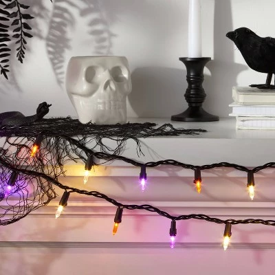 Hyde & EEK! Boutique 60ct LED Halloween Mini String Lights White/Purple/Orange - Hyde & EEK! Boutique™ 3 Hyde & EEK! Boutique 60ct LED Halloween Mini String Lights White/Purple/Orange - Hyde & EEK! Boutique™