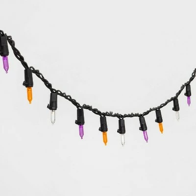 Hyde & EEK! Boutique 60ct LED Halloween Mini String Lights White/Purple/Orange - Hyde & EEK! Boutique™ 4 Hyde & EEK! Boutique 60ct LED Halloween Mini String Lights White/Purple/Orange - Hyde & EEK! Boutique™ - Image 2
