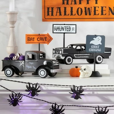 Hyde & EEK! Boutique Falloween Black Metal Car Halloween Decorative Prop - Hyde & EEK! Boutique™ 3 Hyde & EEK! Boutique Falloween Black Metal Car Halloween Decorative Prop - Hyde & EEK! Boutique™