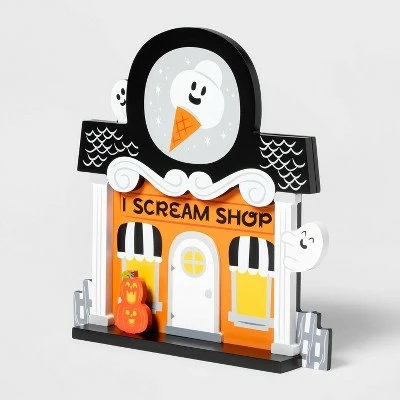 Hyde & EEK! Boutique Mini Mantlel Wood Scream Shop Halloween Decorative Prop - Hyde & EEK! Boutique™ 4 Hyde & EEK! Boutique Mini Mantlel Wood Scream Shop Halloween Decorative Prop - Hyde & EEK! Boutique™ - Image 2