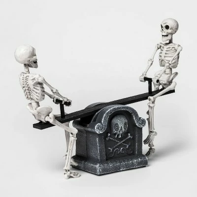 Hyde & EEK! Boutique Animated Skeletons on Seesaw Halloween Decorative Prop - Hyde & EEK! Boutique™ 4 Hyde & EEK! Boutique Animated Skeletons on Seesaw Halloween Decorative Prop - Hyde & EEK! Boutique™ - Image 2